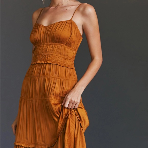 New Anthropologie ruched slip dress - Picture 3 of 4